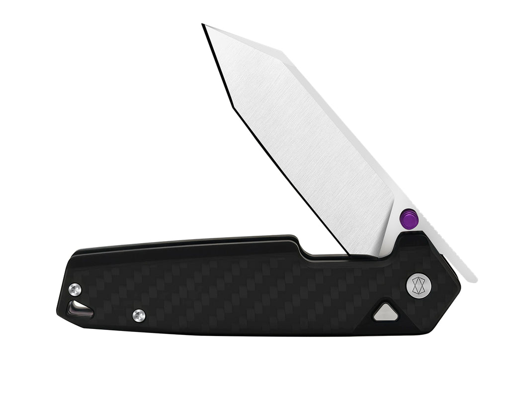 THE STRIKE | CARBON FIBER OVERLAY & BLACK G10 | SATIN