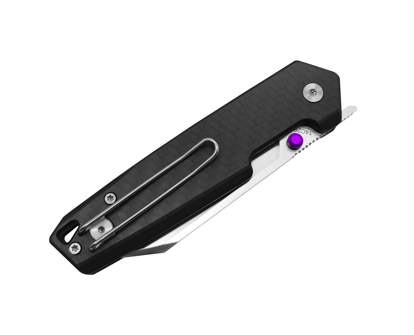 THE STRIKE | CARBON FIBER OVERLAY & BLACK G10 | SATIN